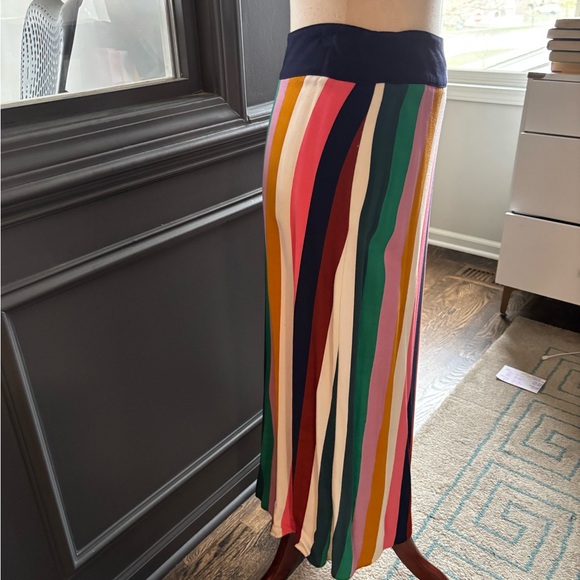Multicolor Striped Women's Skirt - Picture 2 of 4
